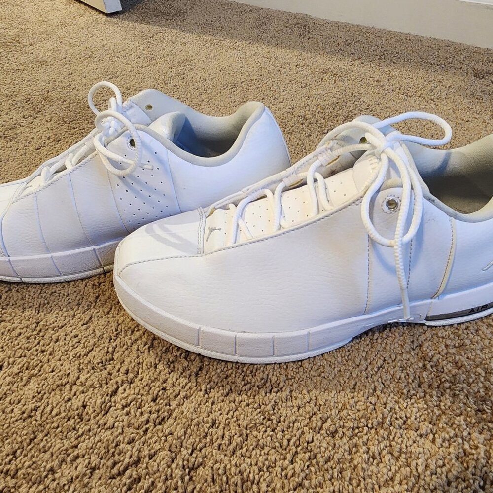 JORDAN TE 2 LOW 'WHITE PURE PLATINUM Sneakers Mens Size 8 - Picture 3 of 7